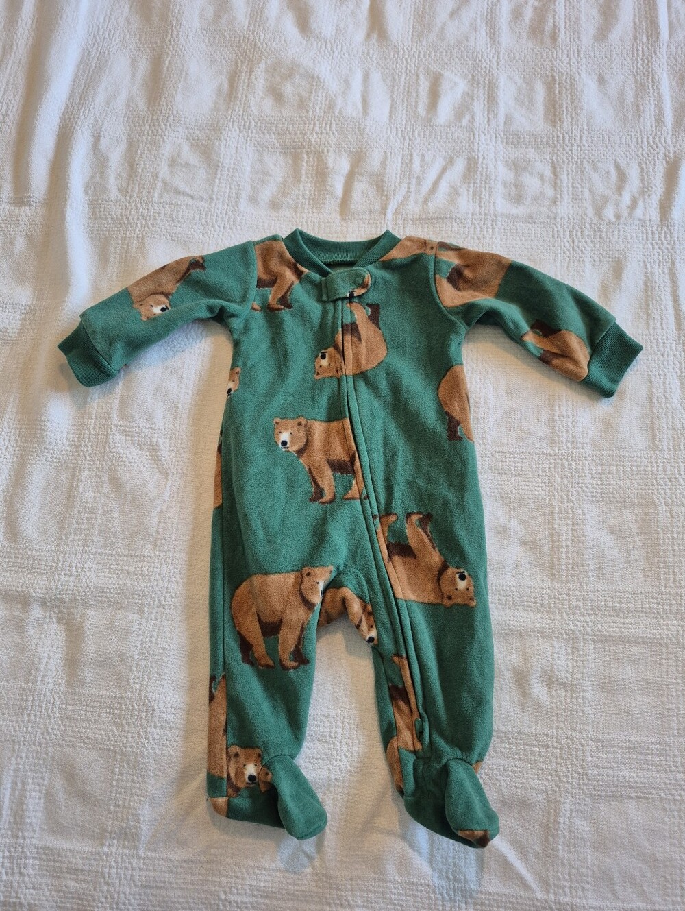 Carter's boys fleece NB or 3m footie pajama New tags cut off